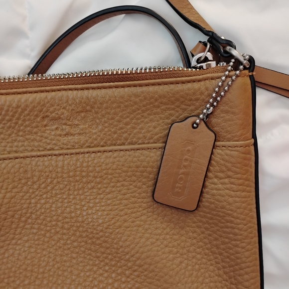 Coach Tan Leather Crossbody Bag - Picture 3 of 5